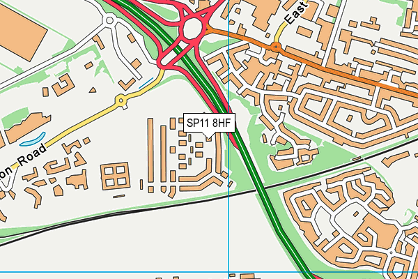 SP11 8HF map - OS VectorMap District (Ordnance Survey) SP11 8HF map - OS VectorMap District (Ordnance Survey)