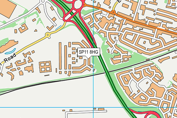 SP11 8HG map - OS VectorMap District (Ordnance Survey) SP11 8HG map - OS VectorMap District (Ordnance Survey)