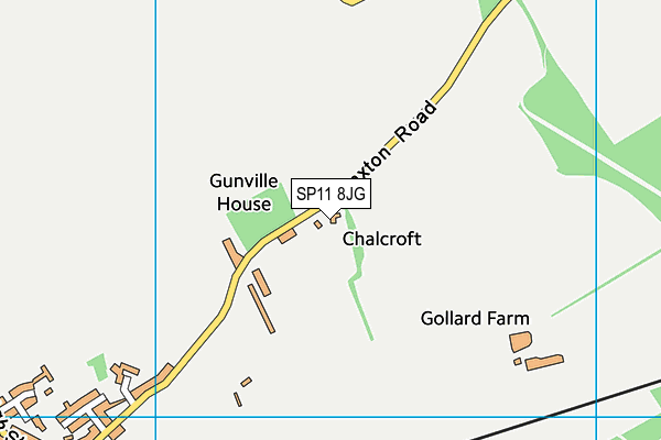 SP11 8JG map - OS VectorMap District (Ordnance Survey) SP11 8JG map - OS VectorMap District (Ordnance Survey)