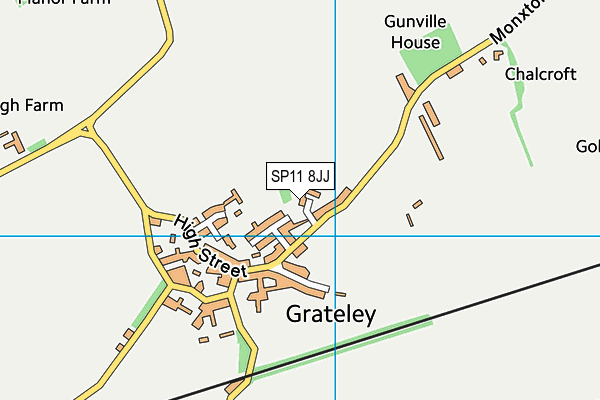 SP11 8JJ map - OS VectorMap District (Ordnance Survey) SP11 8JJ map - OS VectorMap District (Ordnance Survey)