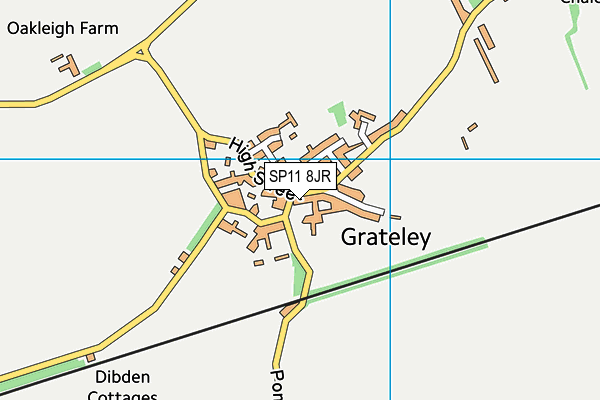 SP11 8JR map - OS VectorMap District (Ordnance Survey) SP11 8JR map - OS VectorMap District (Ordnance Survey)