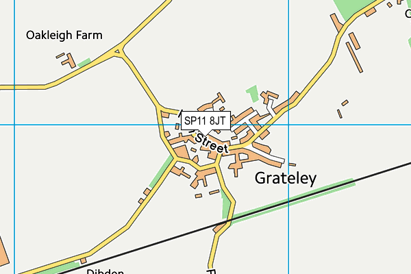 SP11 8JT map - OS VectorMap District (Ordnance Survey) SP11 8JT map - OS VectorMap District (Ordnance Survey)
