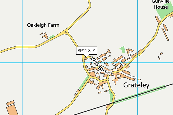 SP11 8JY map - OS VectorMap District (Ordnance Survey) SP11 8JY map - OS VectorMap District (Ordnance Survey)