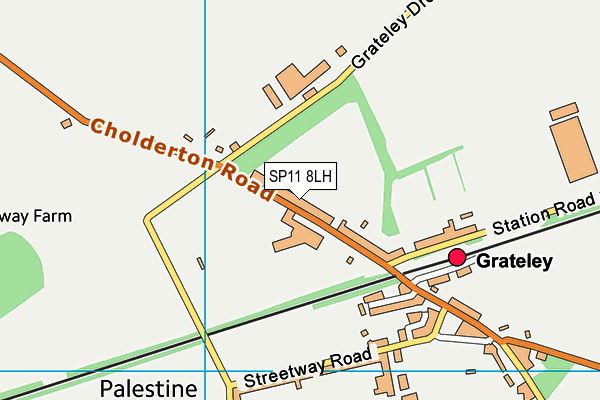 SP11 8LH map - OS VectorMap District (Ordnance Survey) SP11 8LH map - OS VectorMap District (Ordnance Survey)