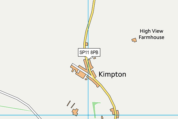 SP11 8PB map - OS VectorMap District (Ordnance Survey) SP11 8PB map - OS VectorMap District (Ordnance Survey)