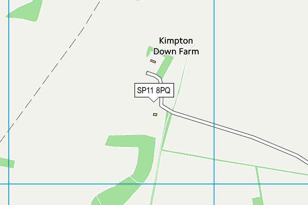 SP11 8PQ map - OS VectorMap District (Ordnance Survey)