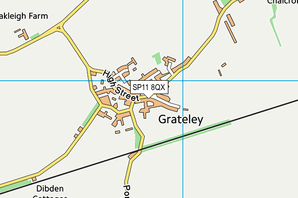 SP11 8QX map - OS VectorMap District (Ordnance Survey) SP11 8QX map - OS VectorMap District (Ordnance Survey)
