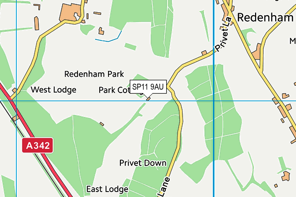 SP11 9AU map - OS VectorMap District (Ordnance Survey) SP11 9AU map - OS VectorMap District (Ordnance Survey)