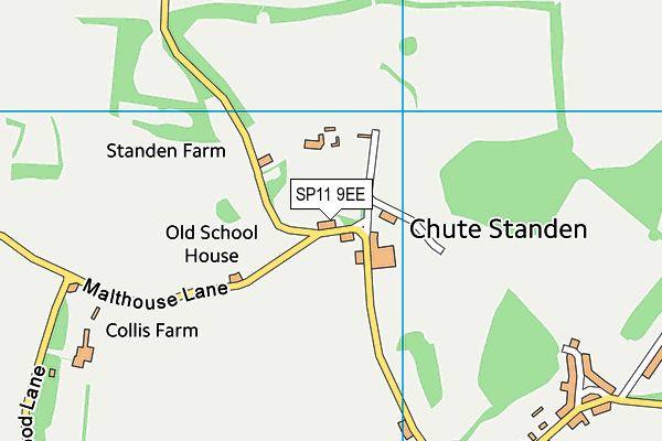 SP11 9EE map - OS VectorMap District (Ordnance Survey) SP11 9EE map - OS VectorMap District (Ordnance Survey)