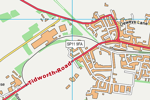SP11 9FA map - OS VectorMap District (Ordnance Survey) SP11 9FA map - OS VectorMap District (Ordnance Survey)