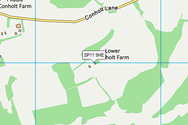 SP11 9HE map - OS VectorMap District (Ordnance Survey) SP11 9HE map - OS VectorMap District (Ordnance Survey)
