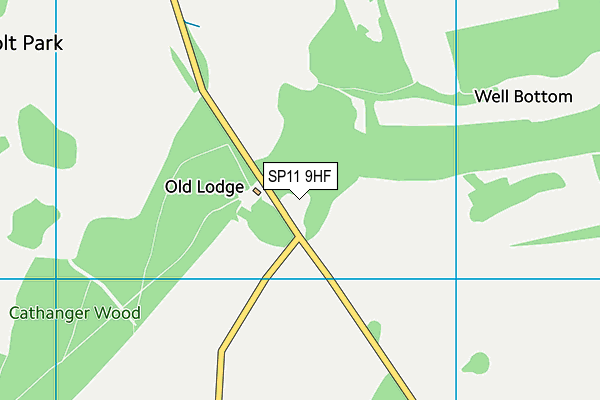 SP11 9HF map - OS VectorMap District (Ordnance Survey) SP11 9HF map - OS VectorMap District (Ordnance Survey)