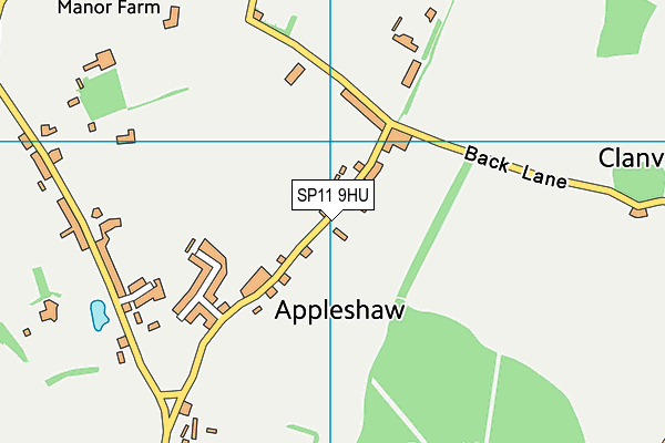 SP11 9HU map - OS VectorMap District (Ordnance Survey) SP11 9HU map - OS VectorMap District (Ordnance Survey)