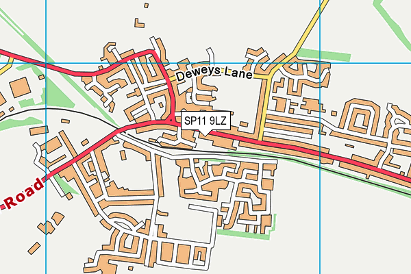 SP11 9LZ map - OS VectorMap District (Ordnance Survey) SP11 9LZ map - OS VectorMap District (Ordnance Survey)