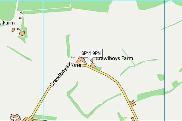 SP11 9PN map - OS VectorMap District (Ordnance Survey) SP11 9PN map - OS VectorMap District (Ordnance Survey)