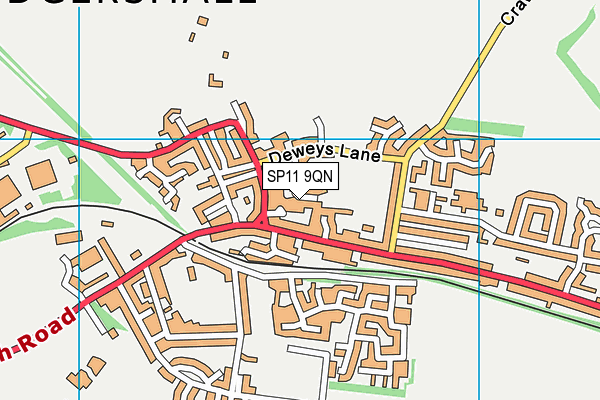 SP11 9QN map - OS VectorMap District (Ordnance Survey) SP11 9QN map - OS VectorMap District (Ordnance Survey)