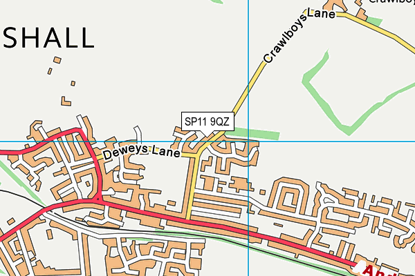 SP11 9QZ map - OS VectorMap District (Ordnance Survey) SP11 9QZ map - OS VectorMap District (Ordnance Survey)