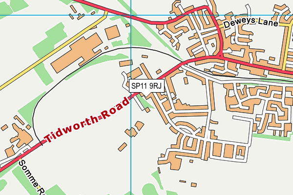 SP11 9RJ map - OS VectorMap District (Ordnance Survey) SP11 9RJ map - OS VectorMap District (Ordnance Survey)