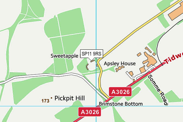 SP11 9RS map - OS VectorMap District (Ordnance Survey) SP11 9RS map - OS VectorMap District (Ordnance Survey)
