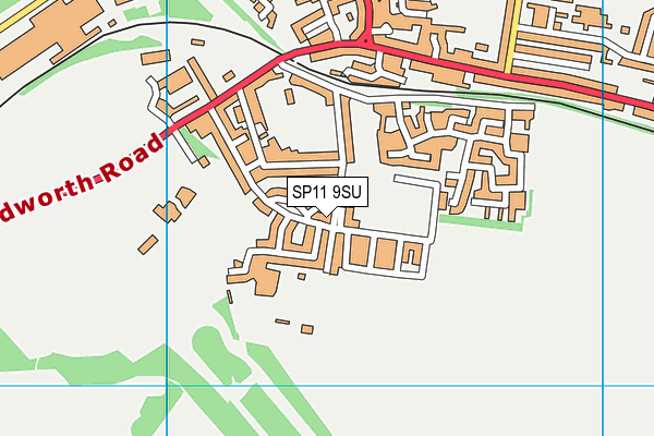 SP11 9SU map - OS VectorMap District (Ordnance Survey) SP11 9SU map - OS VectorMap District (Ordnance Survey)