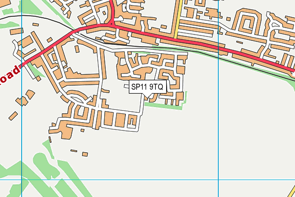 SP11 9TQ map - OS VectorMap District (Ordnance Survey) SP11 9TQ map - OS VectorMap District (Ordnance Survey)