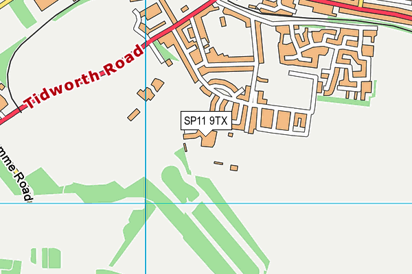 SP11 9TX map - OS VectorMap District (Ordnance Survey) SP11 9TX map - OS VectorMap District (Ordnance Survey)