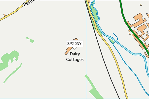 SP2 0NY map - OS VectorMap District (Ordnance Survey) SP2 0NY map - OS VectorMap District (Ordnance Survey)