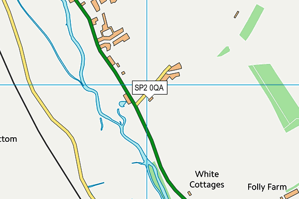SP2 0QA map - OS VectorMap District (Ordnance Survey) SP2 0QA map - OS VectorMap District (Ordnance Survey)