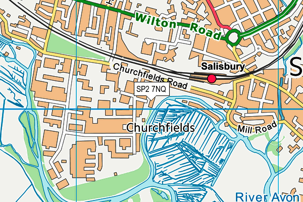 SP2 7NQ map - OS VectorMap District (Ordnance Survey) SP2 7NQ map - OS VectorMap District (Ordnance Survey)