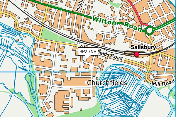 SP2 7NR map - OS VectorMap District (Ordnance Survey) SP2 7NR map - OS VectorMap District (Ordnance Survey)