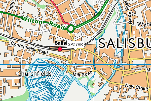 SP2 7RR map - OS VectorMap District (Ordnance Survey)