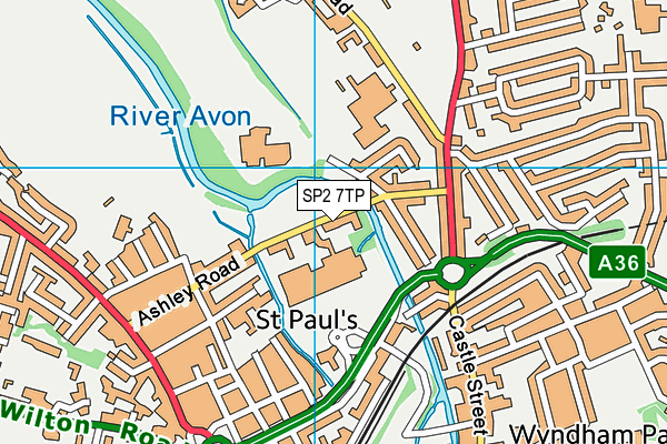 SP2 7TP map - OS VectorMap District (Ordnance Survey) SP2 7TP map - OS VectorMap District (Ordnance Survey)