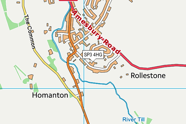SP3 4HG map - OS VectorMap District (Ordnance Survey) SP3 4HG map - OS VectorMap District (Ordnance Survey)