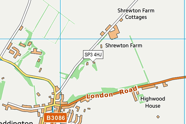SP3 4HJ map - OS VectorMap District (Ordnance Survey) SP3 4HJ map - OS VectorMap District (Ordnance Survey)