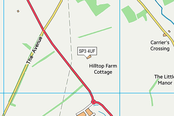 SP3 4UF map - OS VectorMap District (Ordnance Survey) SP3 4UF map - OS VectorMap District (Ordnance Survey)