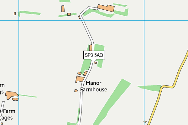 SP3 5AQ map - OS VectorMap District (Ordnance Survey) SP3 5AQ map - OS VectorMap District (Ordnance Survey)
