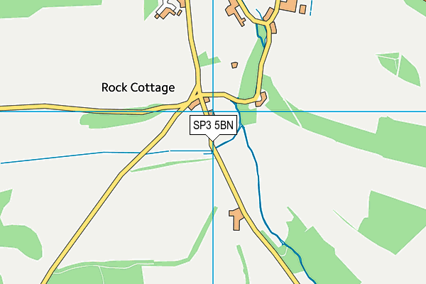 SP3 5BN map - OS VectorMap District (Ordnance Survey) SP3 5BN map - OS VectorMap District (Ordnance Survey)