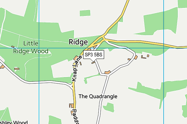 SP3 5BS map - OS VectorMap District (Ordnance Survey) SP3 5BS map - OS VectorMap District (Ordnance Survey)