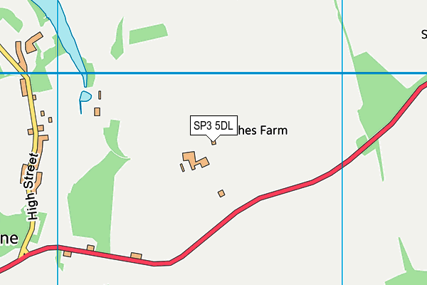 SP3 5DL map - OS VectorMap District (Ordnance Survey) SP3 5DL map - OS VectorMap District (Ordnance Survey)
