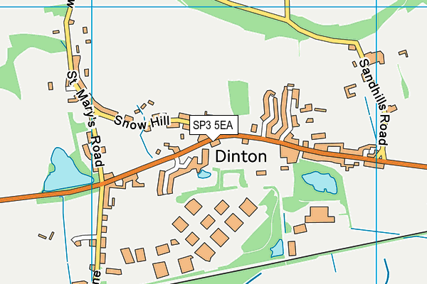 SP3 5EA map - OS VectorMap District (Ordnance Survey) SP3 5EA map - OS VectorMap District (Ordnance Survey)