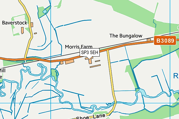 SP3 5EH map - OS VectorMap District (Ordnance Survey) SP3 5EH map - OS VectorMap District (Ordnance Survey)