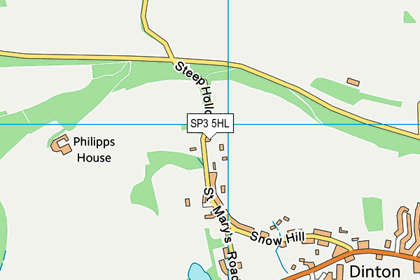 SP3 5HL map - OS VectorMap District (Ordnance Survey) SP3 5HL map - OS VectorMap District (Ordnance Survey)