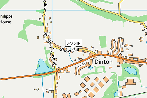 SP3 5HN map - OS VectorMap District (Ordnance Survey) SP3 5HN map - OS VectorMap District (Ordnance Survey)