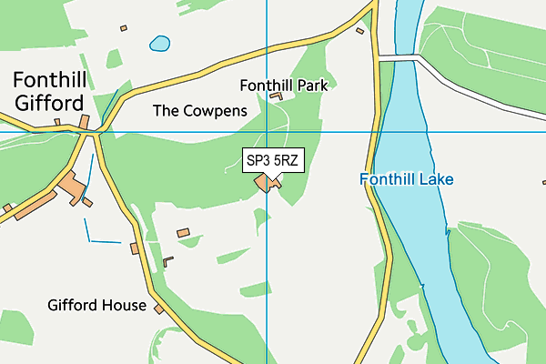 SP3 5RZ map - OS VectorMap District (Ordnance Survey) SP3 5RZ map - OS VectorMap District (Ordnance Survey)