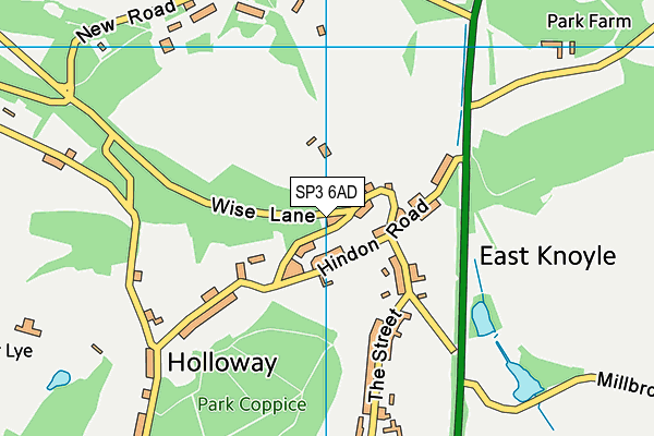 SP3 6AD map - OS VectorMap District (Ordnance Survey) SP3 6AD map - OS VectorMap District (Ordnance Survey)