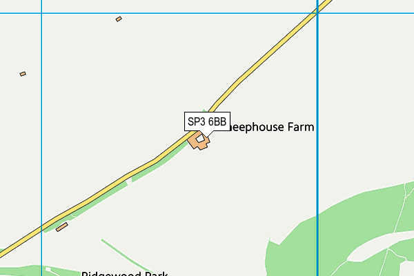 SP3 6BB map - OS VectorMap District (Ordnance Survey) SP3 6BB map - OS VectorMap District (Ordnance Survey)