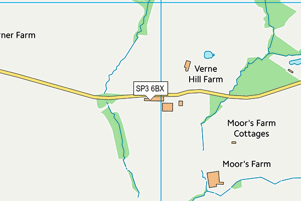 SP3 6BX map - OS VectorMap District (Ordnance Survey) SP3 6BX map - OS VectorMap District (Ordnance Survey)