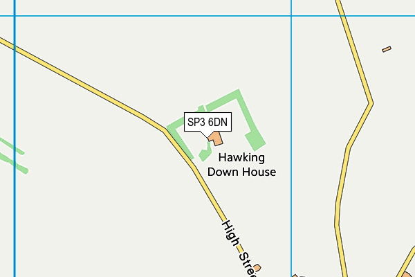 SP3 6DN map - OS VectorMap District (Ordnance Survey)