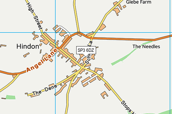 SP3 6DZ map - OS VectorMap District (Ordnance Survey) SP3 6DZ map - OS VectorMap District (Ordnance Survey)