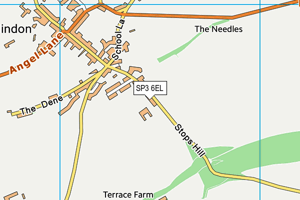 SP3 6EL map - OS VectorMap District (Ordnance Survey) SP3 6EL map - OS VectorMap District (Ordnance Survey)